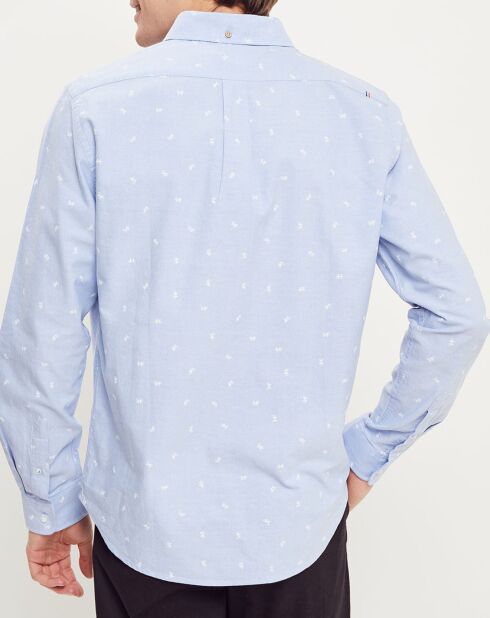 Chemise regular Classique Onca bleue