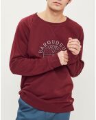 Sweat col rond Darney bordeaux
