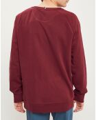 Sweat col rond Darney bordeaux
