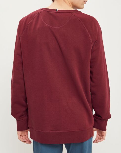 Sweat col rond Darney bordeaux