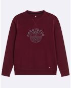 Sweat col rond Darney bordeaux