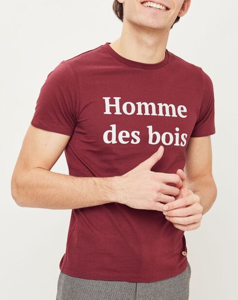 T-Shirt col rond Arcy bordeaux
