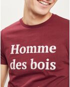 T-Shirt col rond Arcy bordeaux