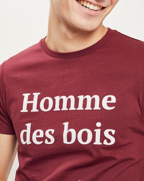 T-Shirt col rond Arcy bordeaux
