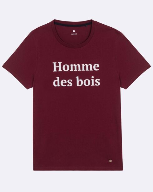 T-Shirt col rond Arcy bordeaux