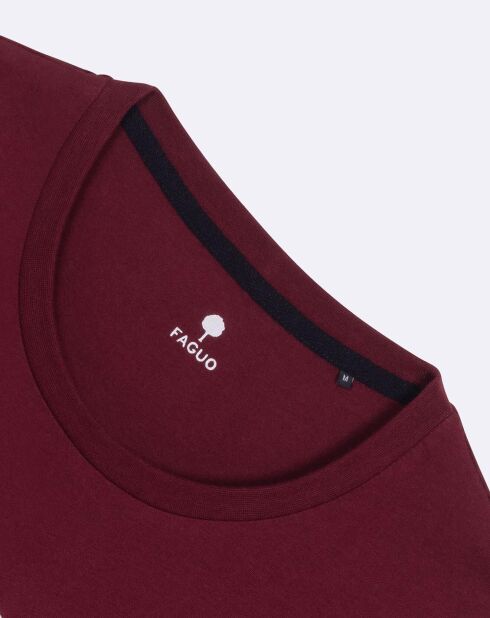 T-Shirt col rond Arcy bordeaux