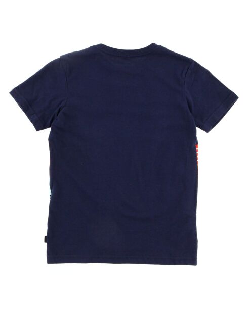 T-Shirt en Jersey de Coton léger rayures bleu marine