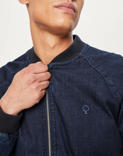 Veste Bombers denim Hanau bleu foncé