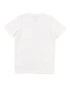 T-Shirt en Jersey de Coton léger feuillage blanc