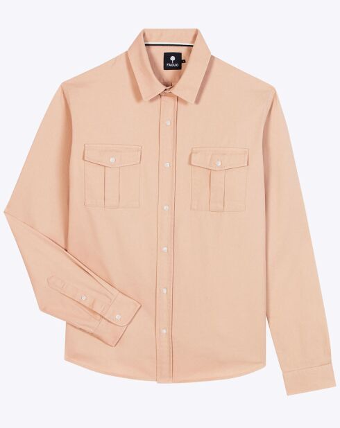 Camicia slim rosa ciliegia