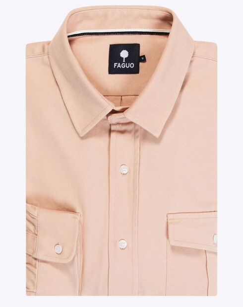 Chemise slim Cerisy rose