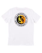 T-Shirt en Jersey de Coton léger logo rond blanc