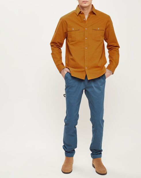 Chemise droite Cerisy camel