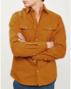 Chemise droite Cerisy camel