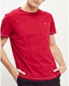 T-Shirt col rond Olonne rouge