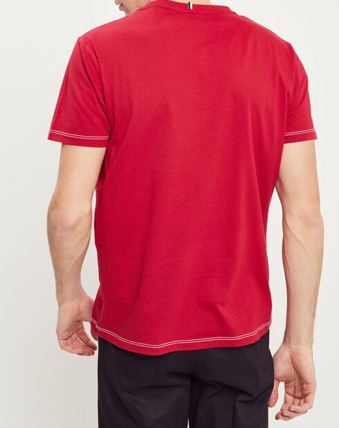 T-Shirt col rond Olonne rouge