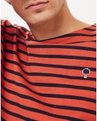 T-Shirt col rond Aubrac brique