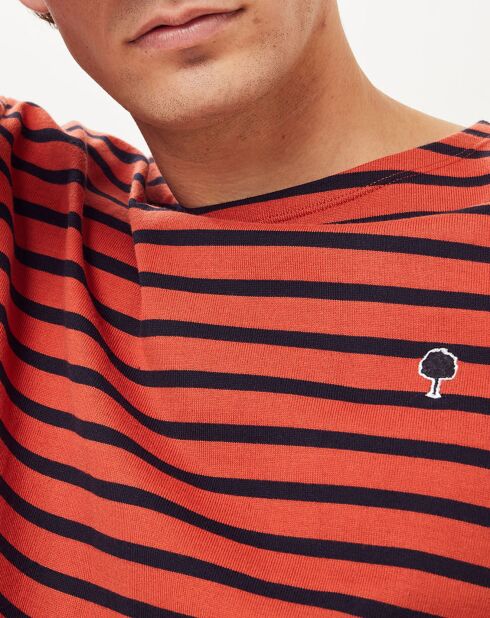 T-Shirt col rond Aubrac brique