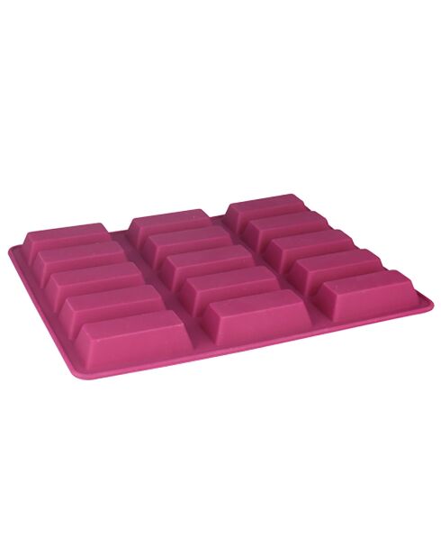 Moule en silicone 15 minis financiers violet - 18.5x22.5 cm