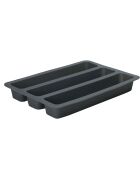 Moule en silicone 3 cakes gris - 22.5x32.5 cm