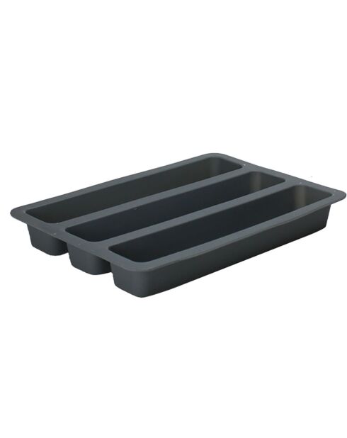 Moule en silicone 3 cakes gris - 22.5x32.5 cm