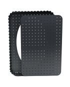 Moule à tarte rectangulaire micro perforé gris - 33x23 cm