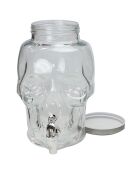 Cubanios glazen schedelfontein transparant - 4 L