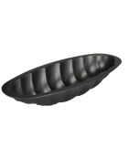 Gevlochten briochevorm van grijs roestvrij staal - 47x37,5 cm