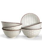 6 Bols en Porcelaine Slow blancs - D.15 cm