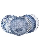 6 platos grandes de Majorelle azules - D.26 cm