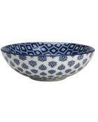 6 platos hondos de cerámica Majorelle azules - D.21 cm