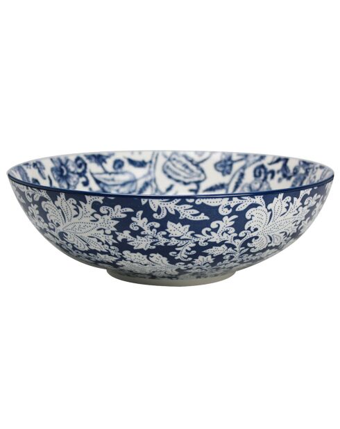 6 platos hondos de cerámica Majorelle azules - D.21 cm