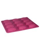 Stampo in silicone per 12 mini madeleine viola - 18,5x22,5 cm
