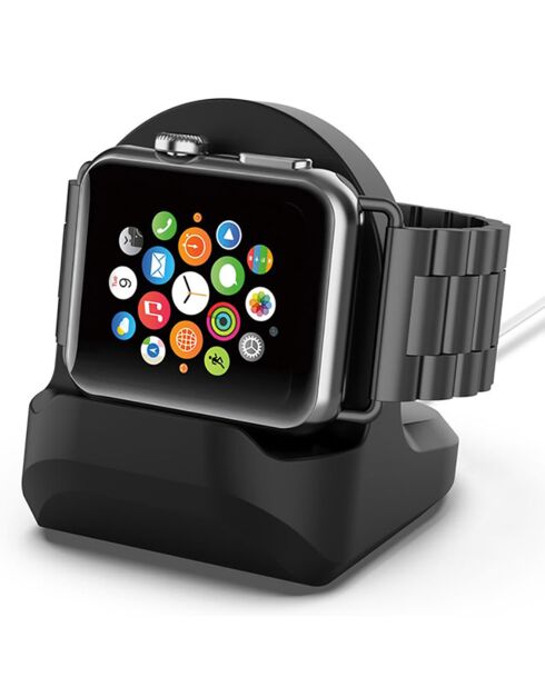 Socle de chargement silicone pour Apple Watch blanc