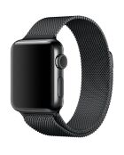 Bracelet en Acier inoxydable pour Apple Watch 42/44 et 45 mm noir