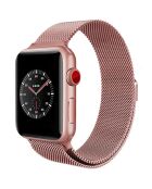 Bracelet en Acier inoxydable pour Apple Watch 42/44 et 45 mm rose