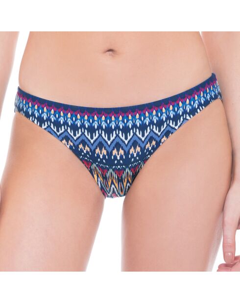 Slip bikini blu salato/multicolore