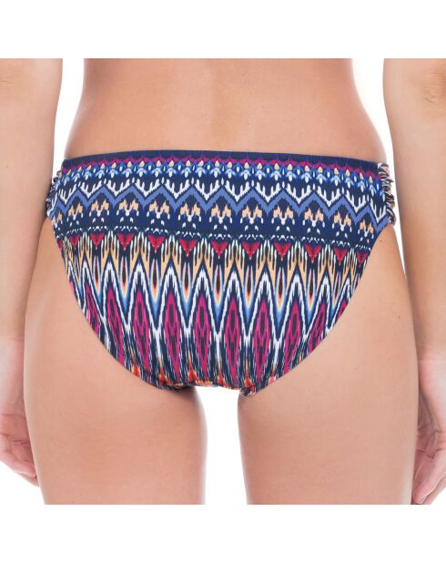 Slip bikini blu salato/multicolore