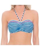 Haut de Maillot Castaway bleu marine/blanc