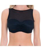 Top bikini nero Sand Tropez
