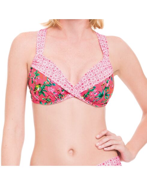Haut de Maillot Japanika corail