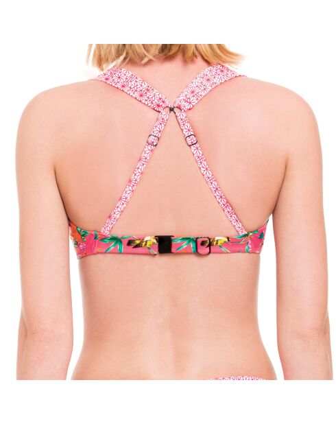 Top bikini corallo Japanika