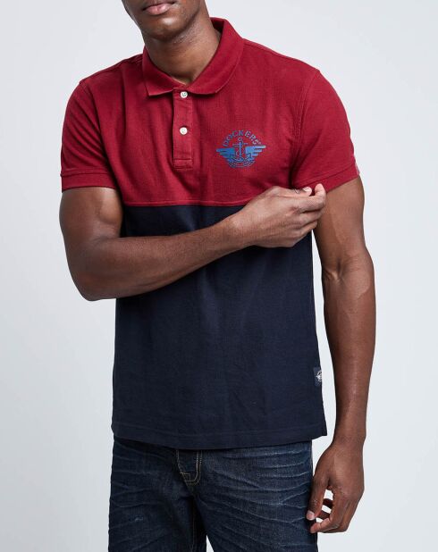 Polo Bicolore rouge/marine