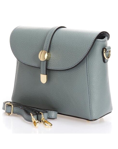 Adore blaue Schultertasche aus Leder - 25x8x19 cm