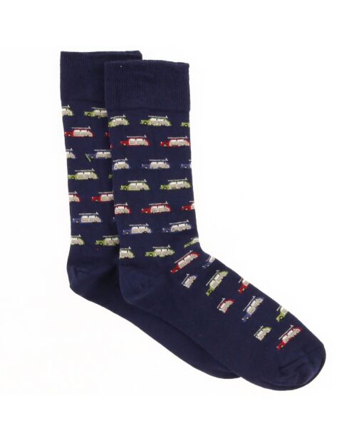 Chaussettes Voitures bleu marine