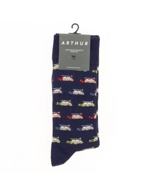 Chaussettes Voitures bleu marine