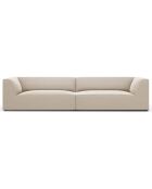 Canapé droit Velours Sao 4 Places beige - 302x93x69 cm