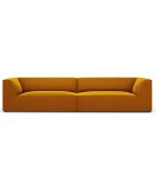 Canapé droit Velours Sao 4 Places jaune - 302x93x69 cm