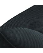 Canapé d'angle droit Velours Sao 3 Places bleu - 186x180x69 cm
