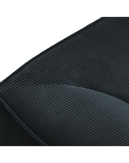 Canapé d'angle droit Velours Sao 3 Places bleu - 186x180x69 cm
